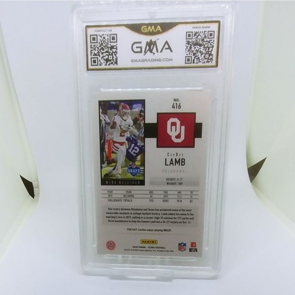 2020 Score CeeDee Lamb #416 Rookie - Picture 2 of 2